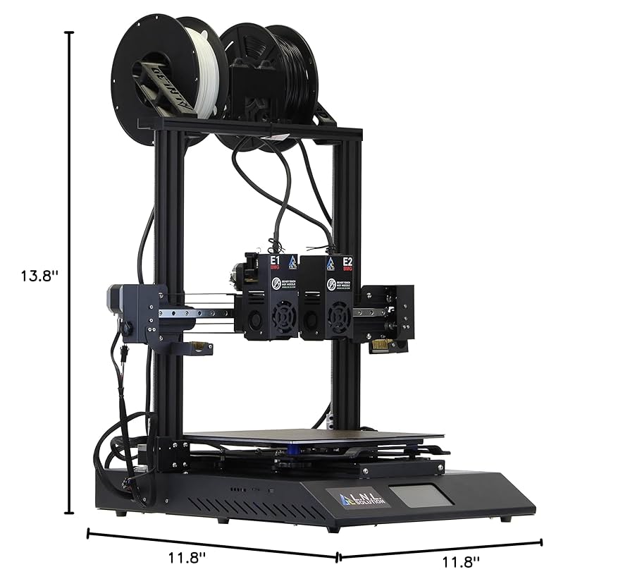 3Dプレミアム 1700ml LNL TL-D3 V2 Dual BMG Extruder 3D Printer, TMC2209 32-bit